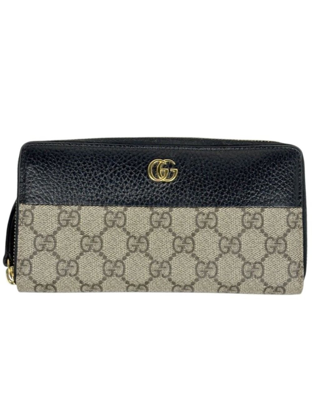 Gucci Wallet GG Marmont Beige Black